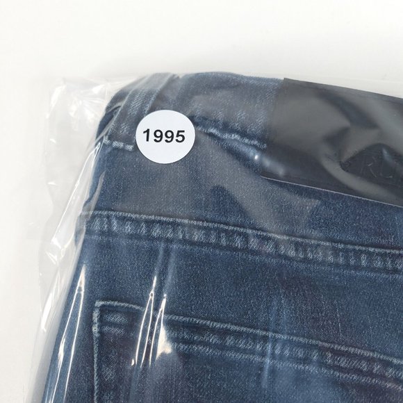 Rude Jeans Mens 30 x 32 Super Skinny Dark Washed Blue Stretch Denim - Picture 11 of 11